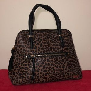 Faux leather cheetah purse